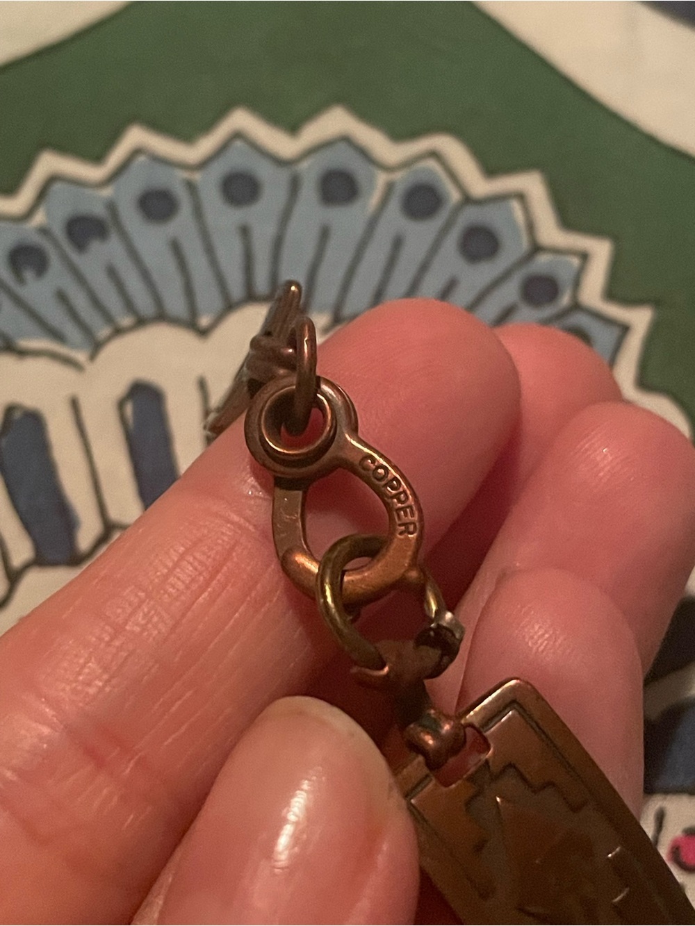 Source Unknown Vintage Copper Western style Link Bracelet - Picture 3 of 5